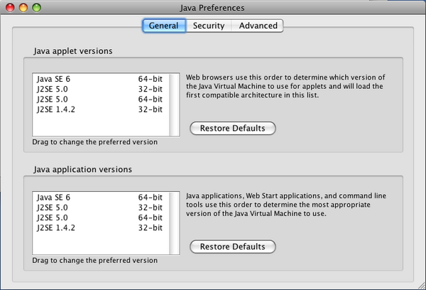 Java for os x